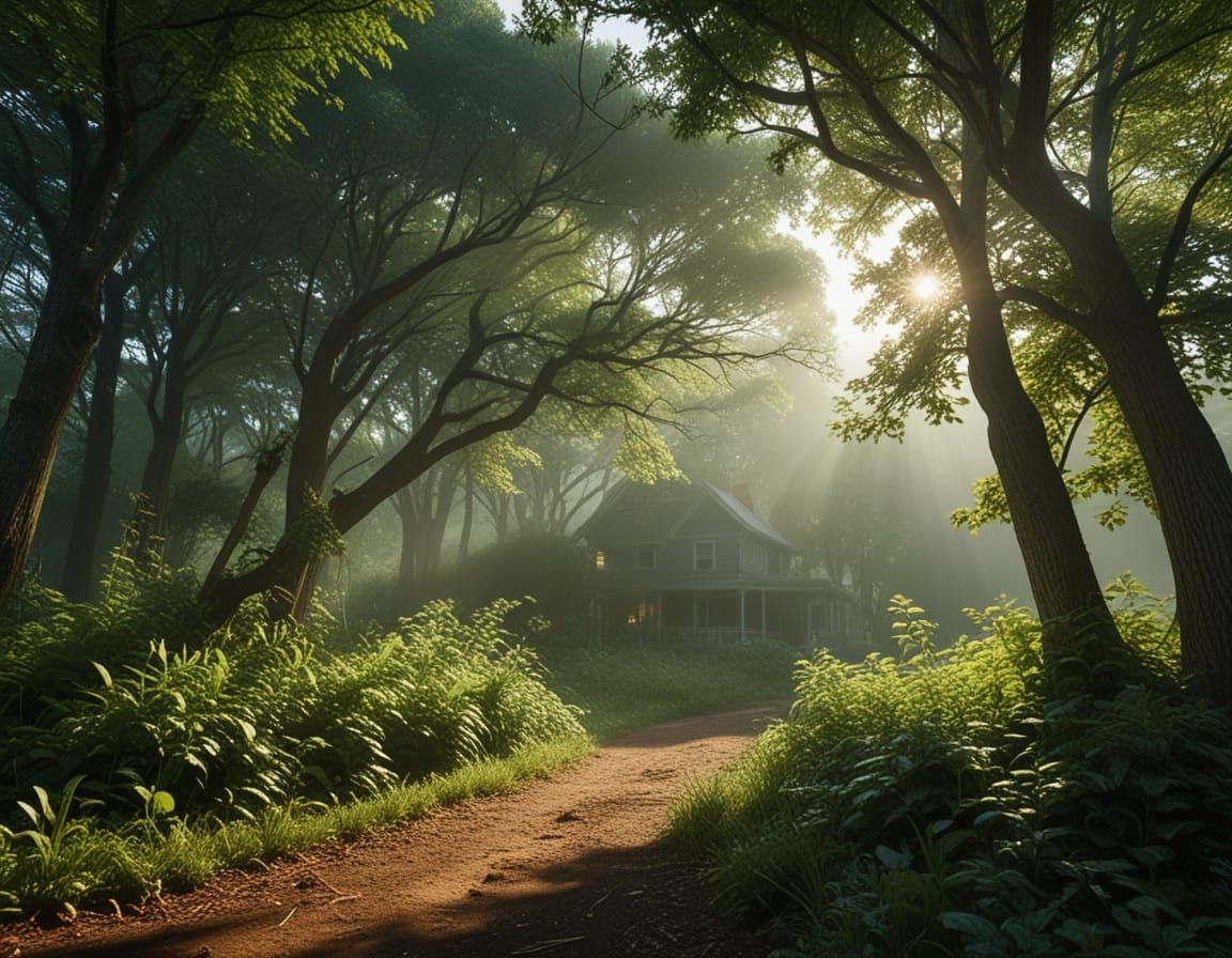 Fantastical Kent County Landscape in Hyper-Realistic Digital...