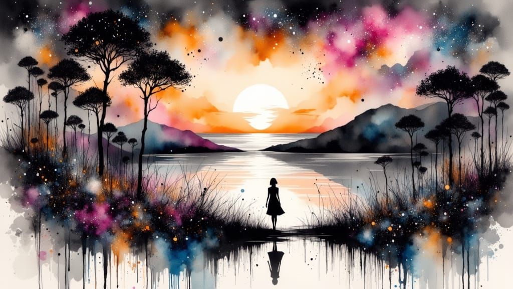 Ethereal Cosmic Insignificance in Dreamlike Surrealism