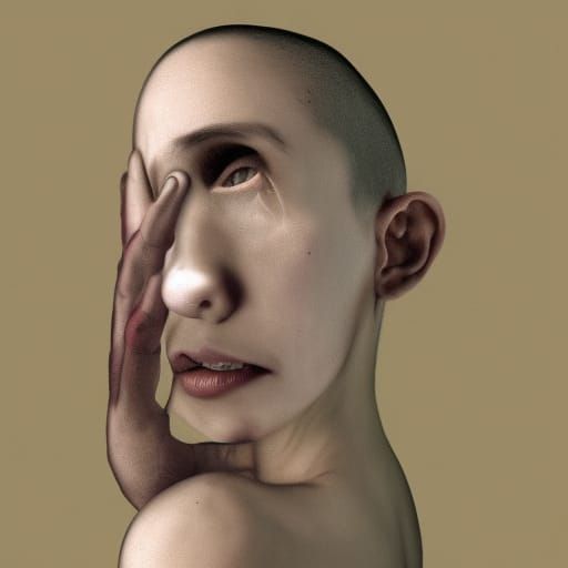 Disturbing Body Horror: Detailed Photoillustration