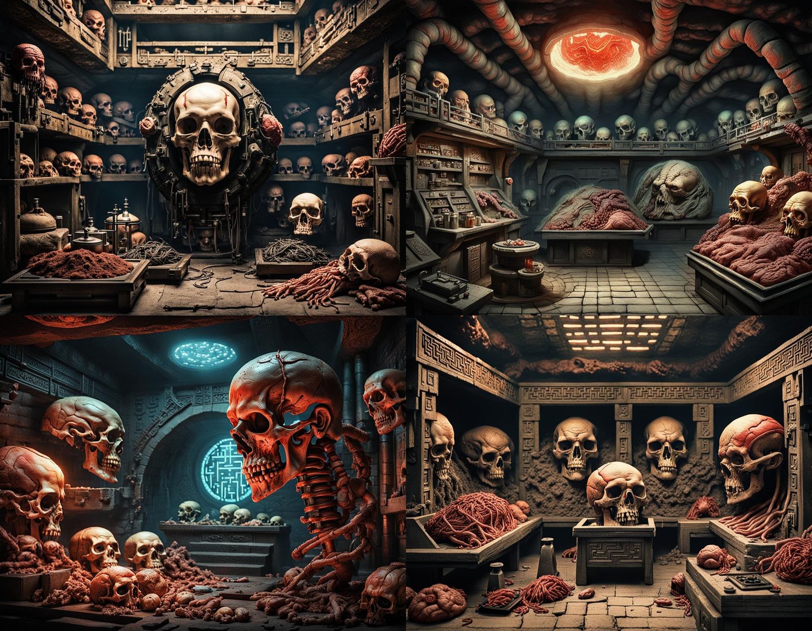 Eerie Medieval Chinese Lair: Sci-Fi Horror