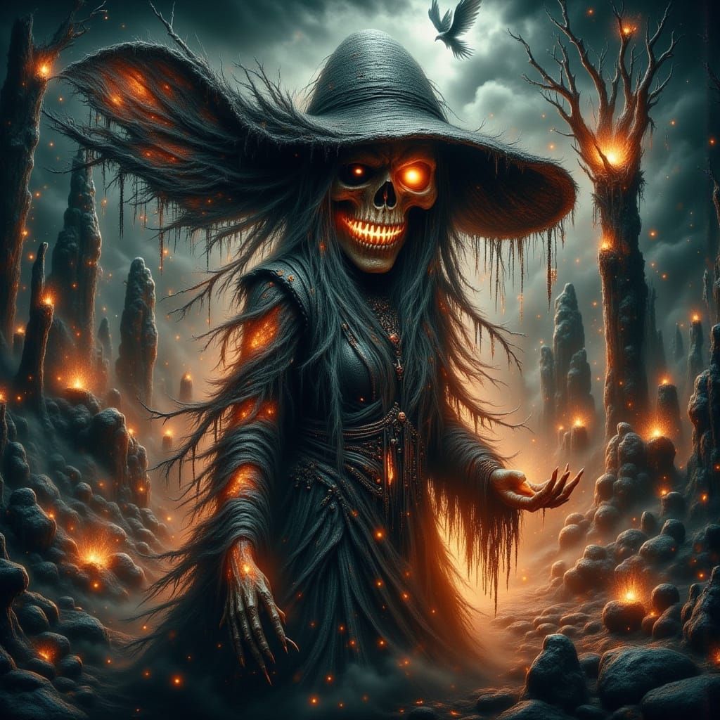 Dark Horror Fairy with Mystic Aura