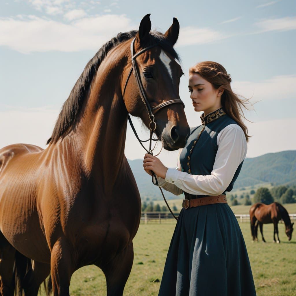 Mythical Mermaid-Like Horse Goddess
