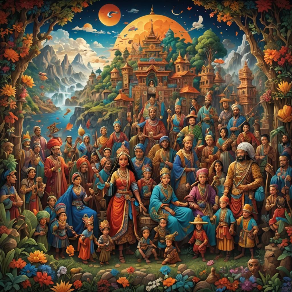 Vibrant Mural Depicts Unity and Harmony