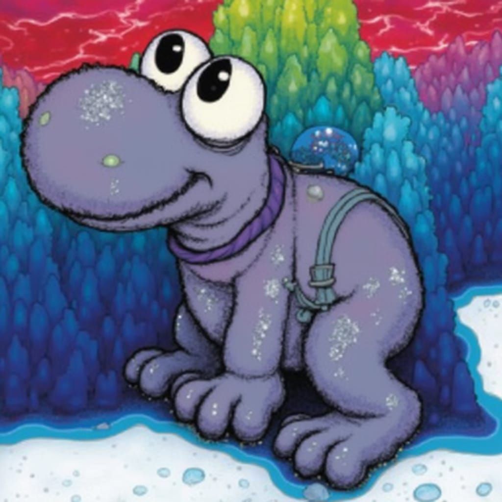 Fantastical Bipedal Creature Ascends Candy-Like Mountain on ...