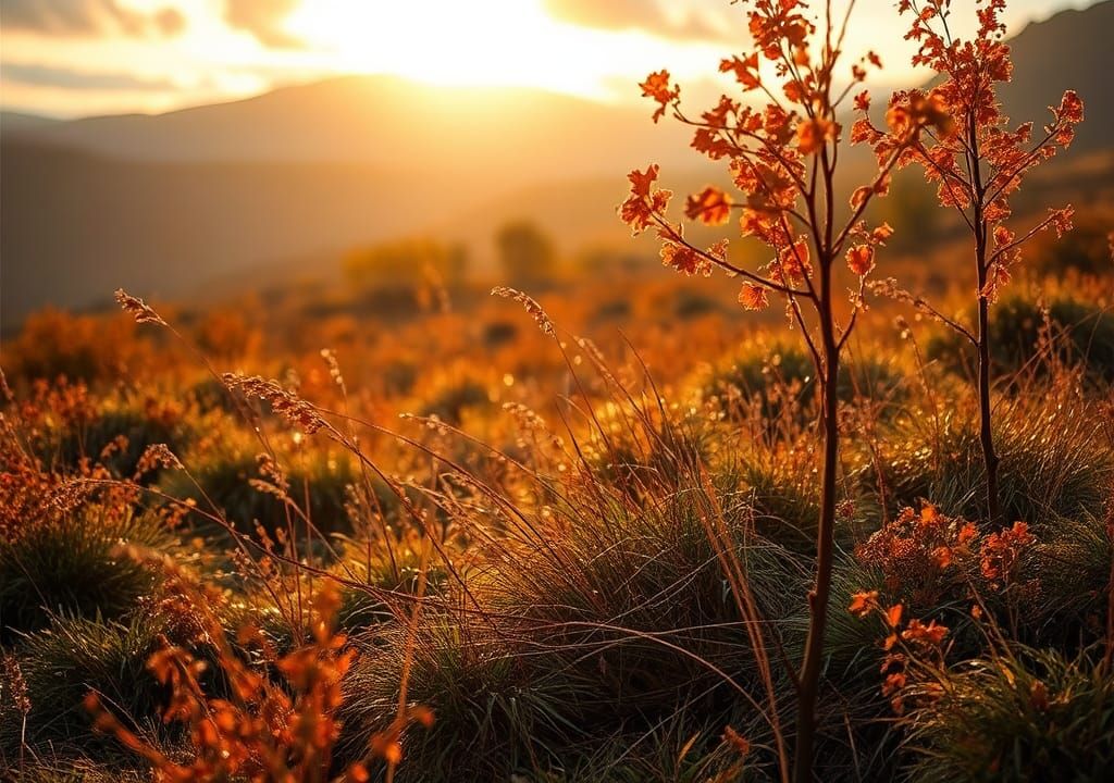 Scottish Autumn Landscape After Rain Shower