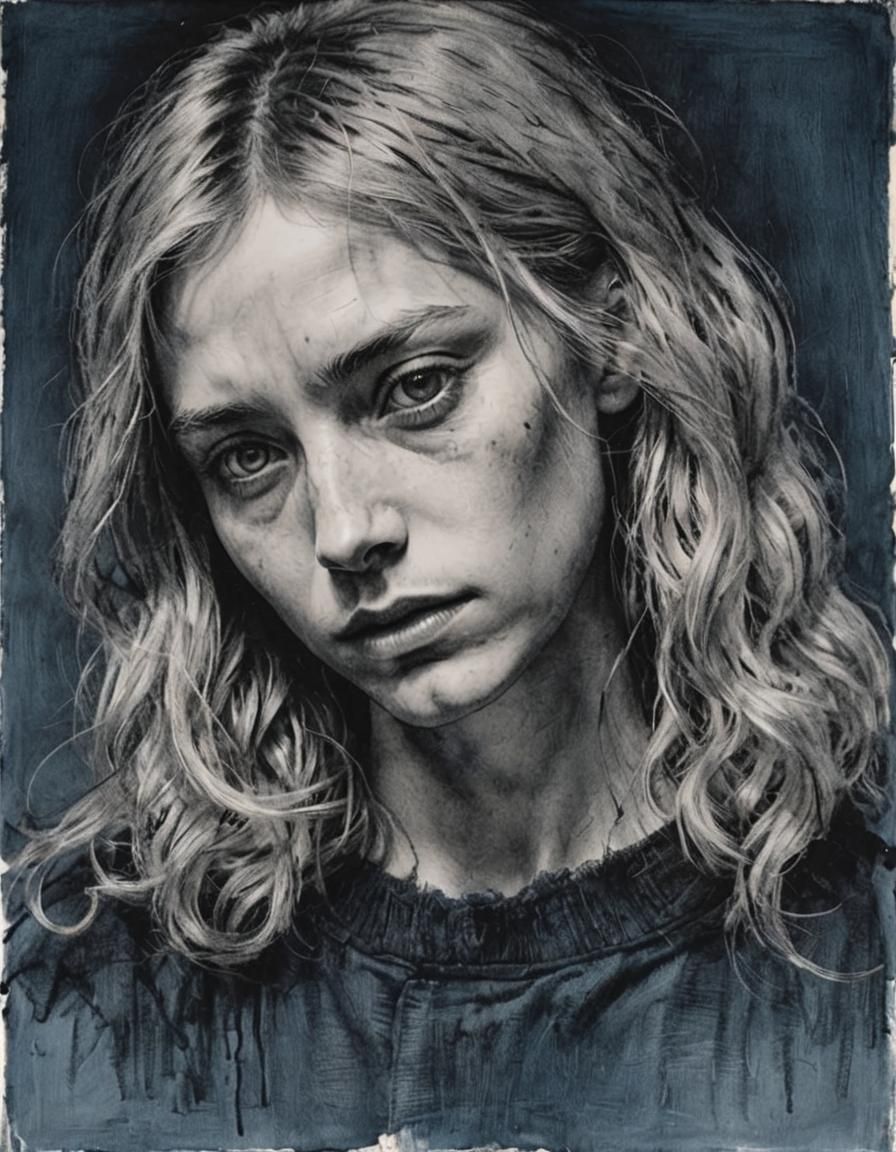 Monochromatic Portrait in Chiaroscuro Style