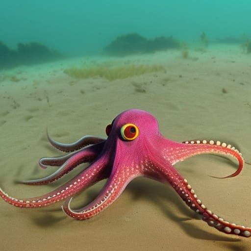 Adorable Octopus Generated by AI