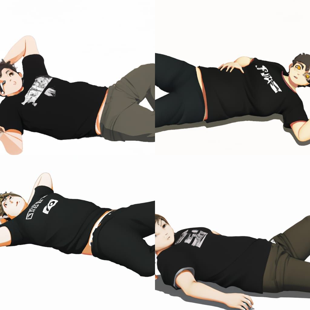 Animated Chubby Man in Anime Style, 4K