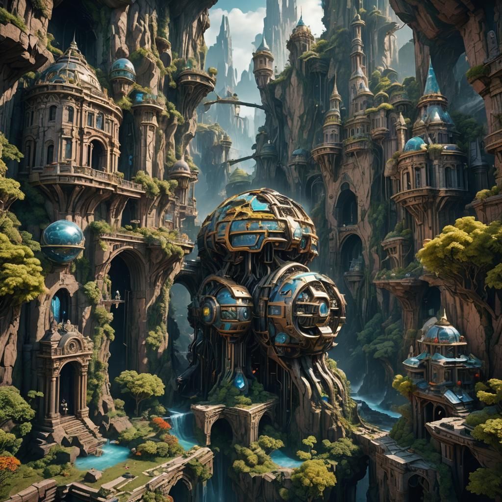 Fantastical AI Concept Art in Deep Color