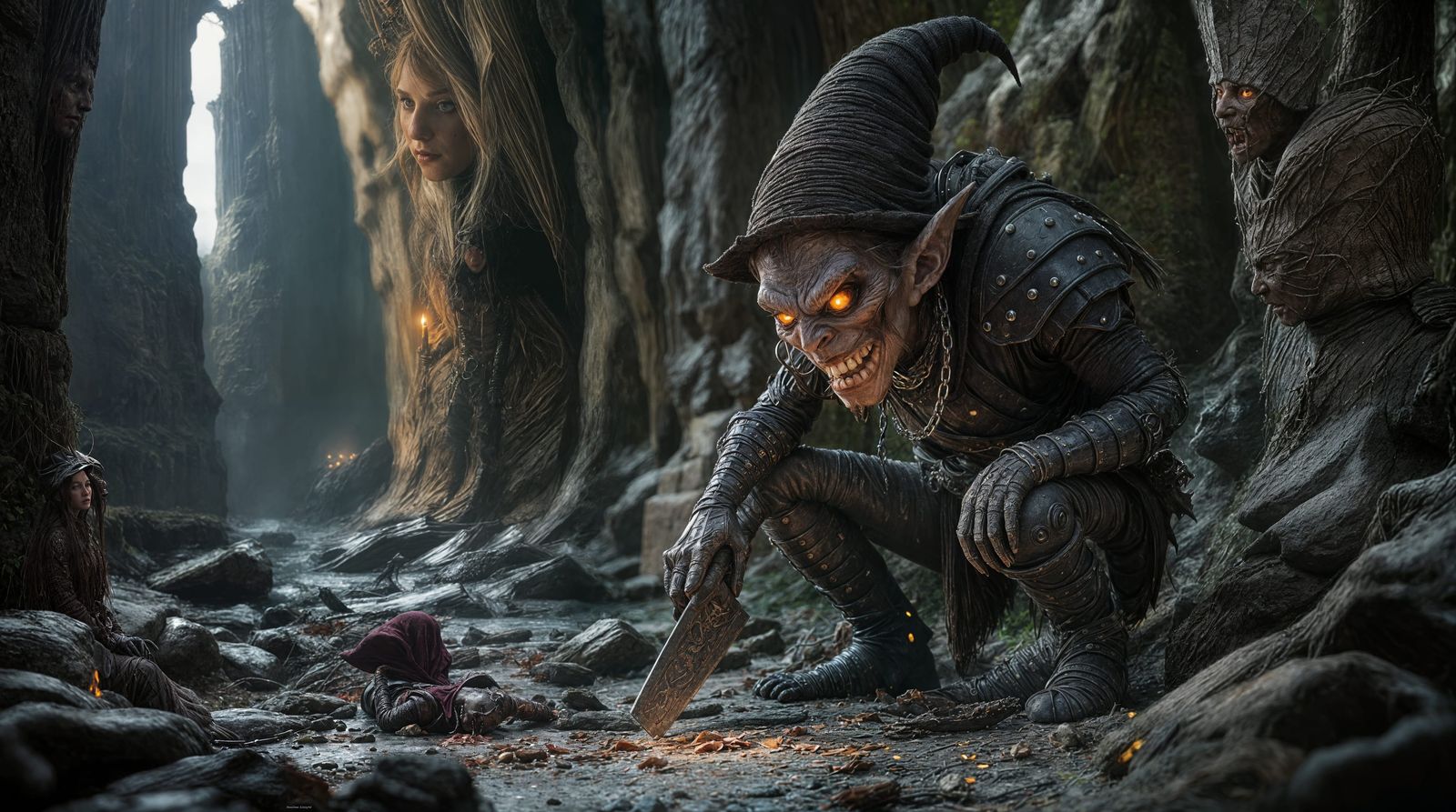 A Mysterious, Gritty Figure Emerges from Shadows