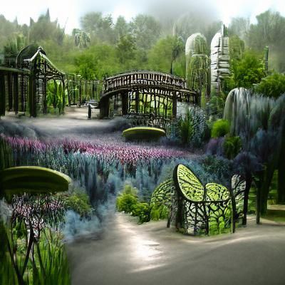 Enchanted Botanical Park of Niawick: Matte Painting