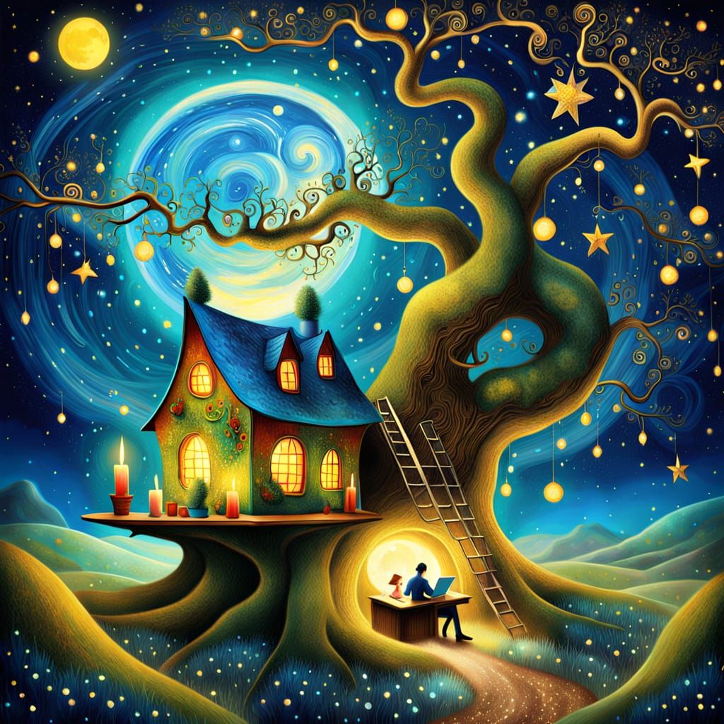 ancient magical tree house