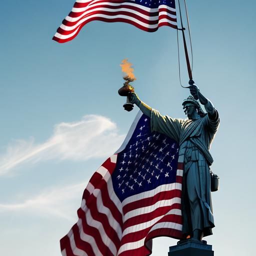 Abstract Image of the American Spirit