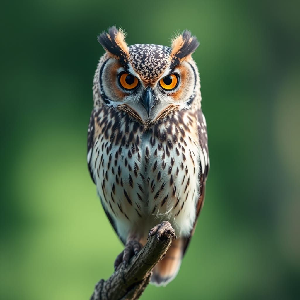 Majestic Owl Close-Up Portrait