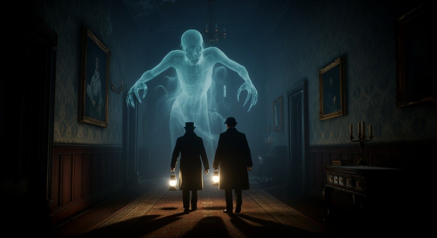 Sherlock Holmes and the Ghost, in Dark Surrealism