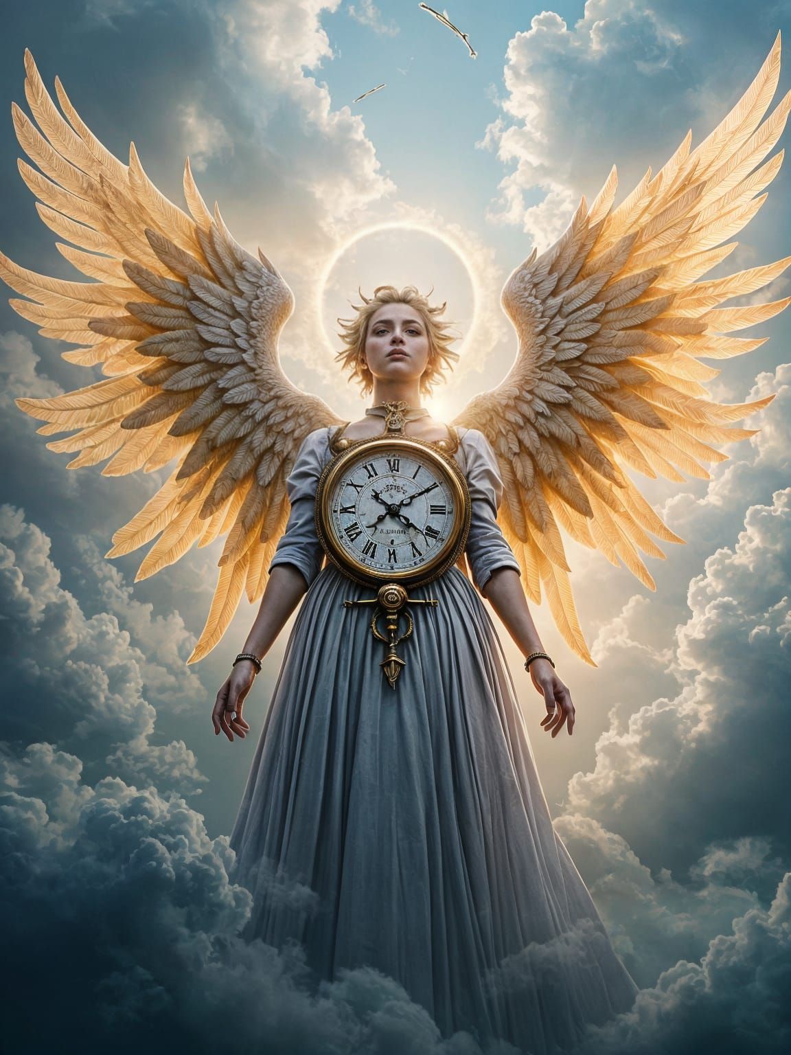 Heaven Punk Angel with Clockwork Wings