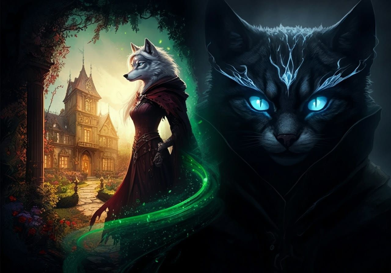 Fantasy Noble Manor in Whispers of Dark Magic