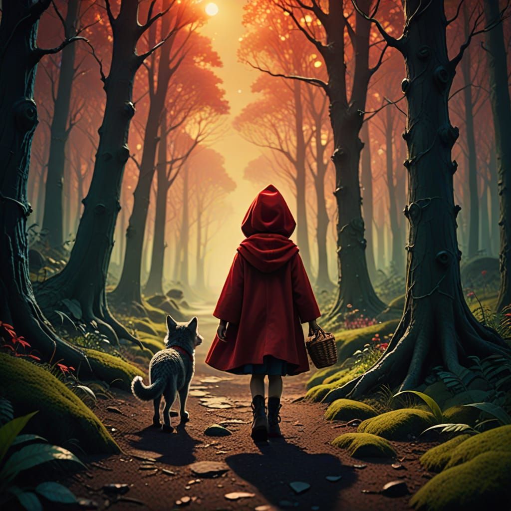 Whimsical Storybook Fantasy in Vibrant 4K Digital Art