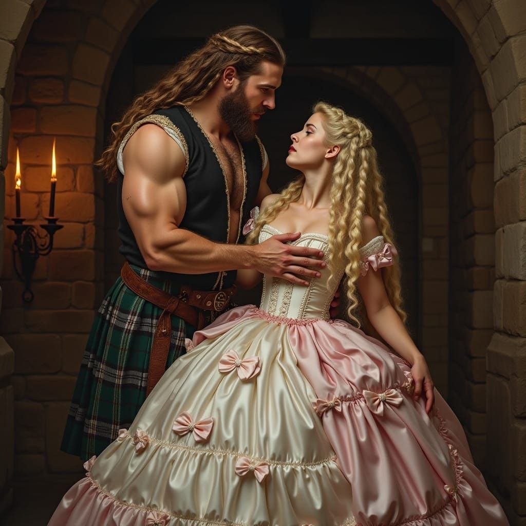 Romantic Scottish High King Captures Reluctant Bride in Lavi...