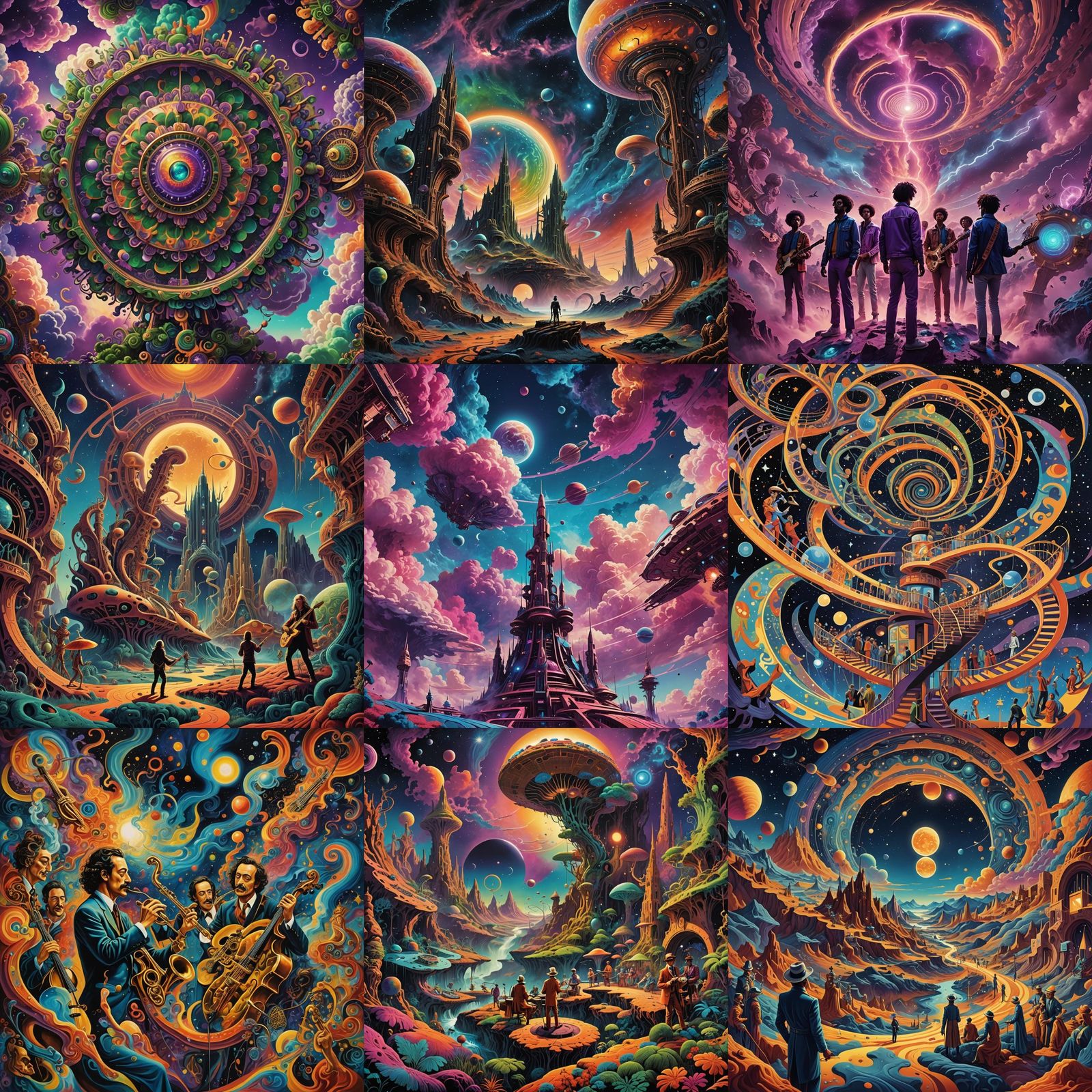 Psychedelic Cosmic Funk Band Album Art