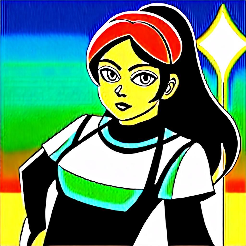 Medieval Healer Girl in Anime Style