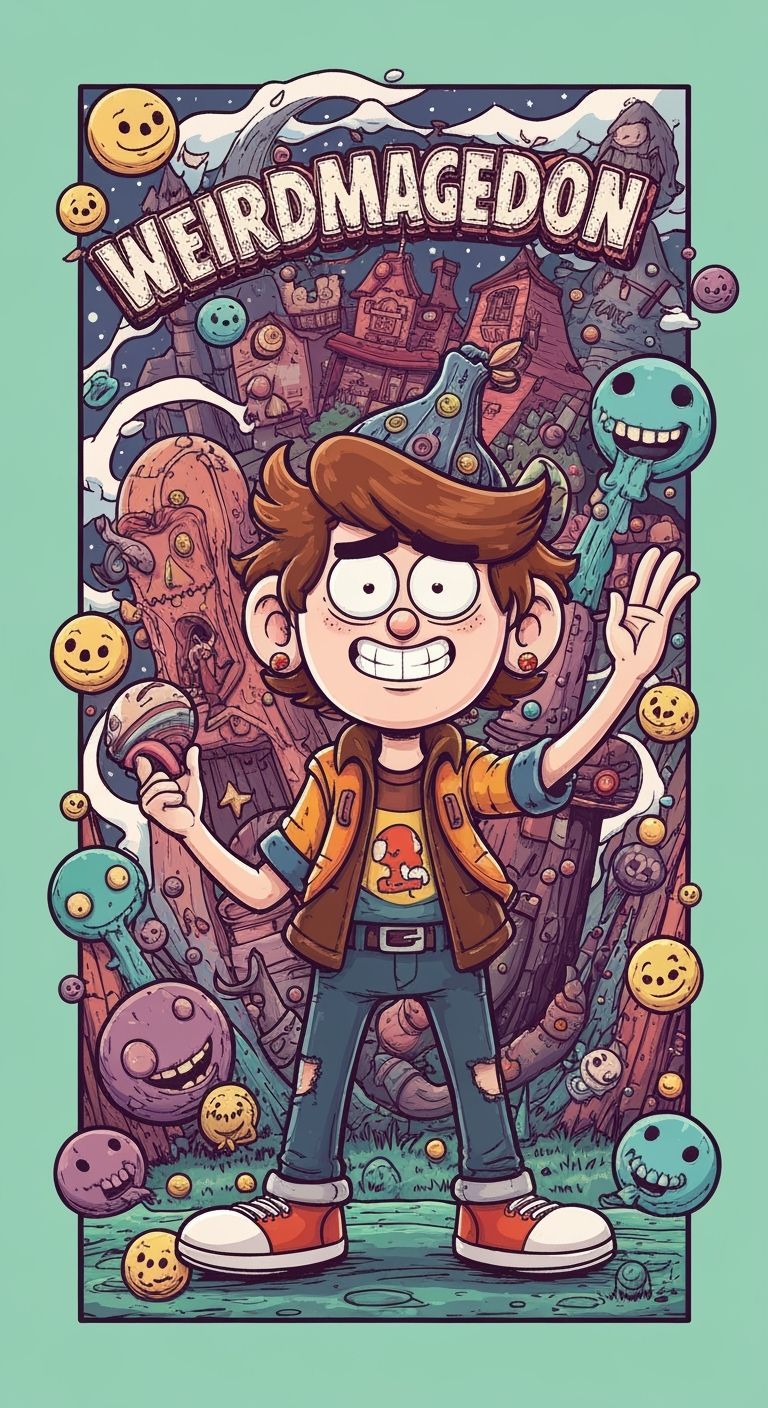 Bill Cipher Celebrates Weirdmageddon in Gravity Falls