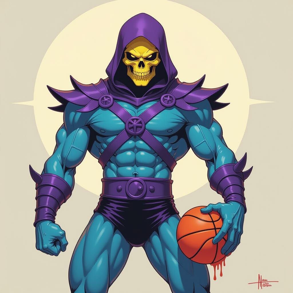Skeletor and Basketball