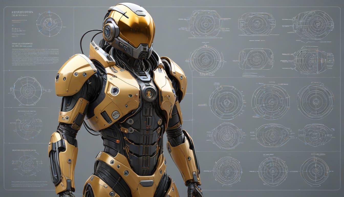 Futuristic Space Suit Concept Art