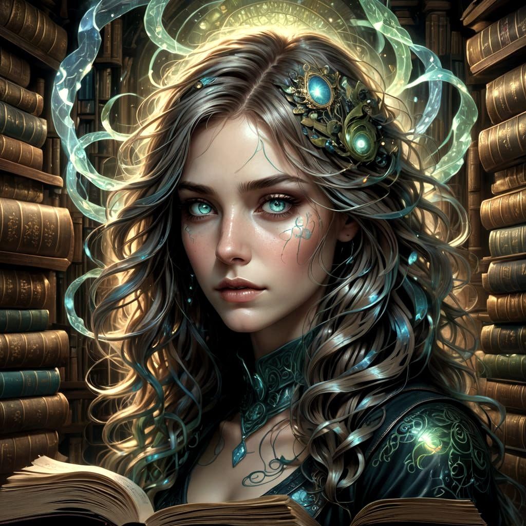 Hyperdetailed Portrait with Dynamic Lighting as Digital Art