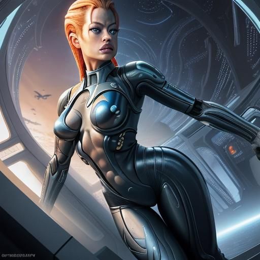 Jeri Ryan as "Seven of Nine" in Star Trek Voyager (Televisio...