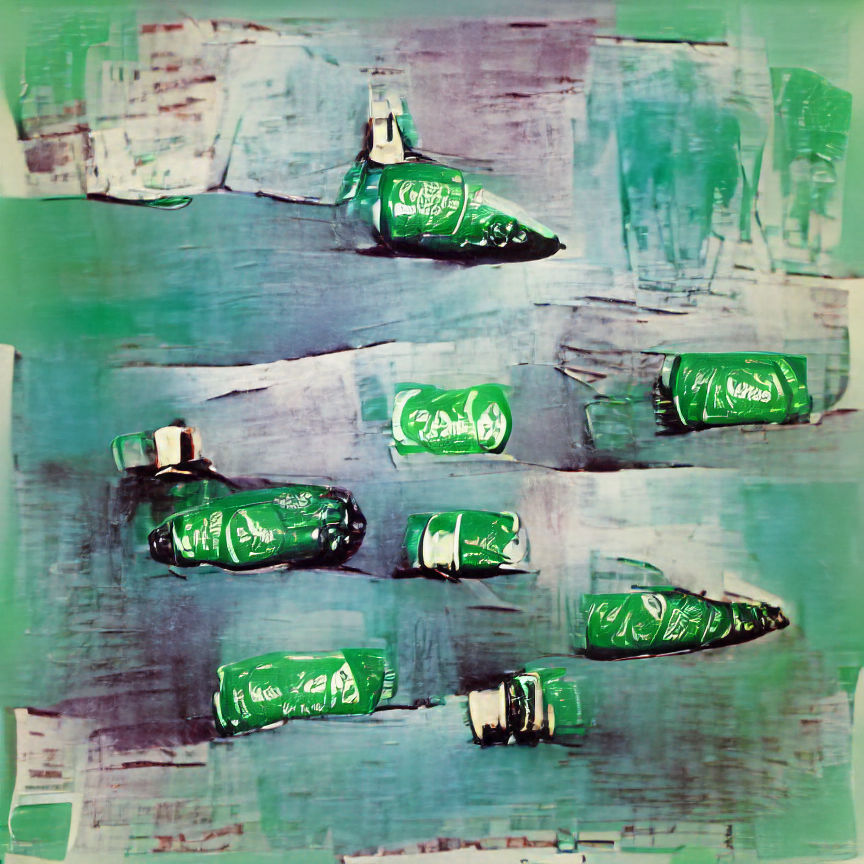 Pop Art: Coca-Cola Bottles in Repetitive Rows