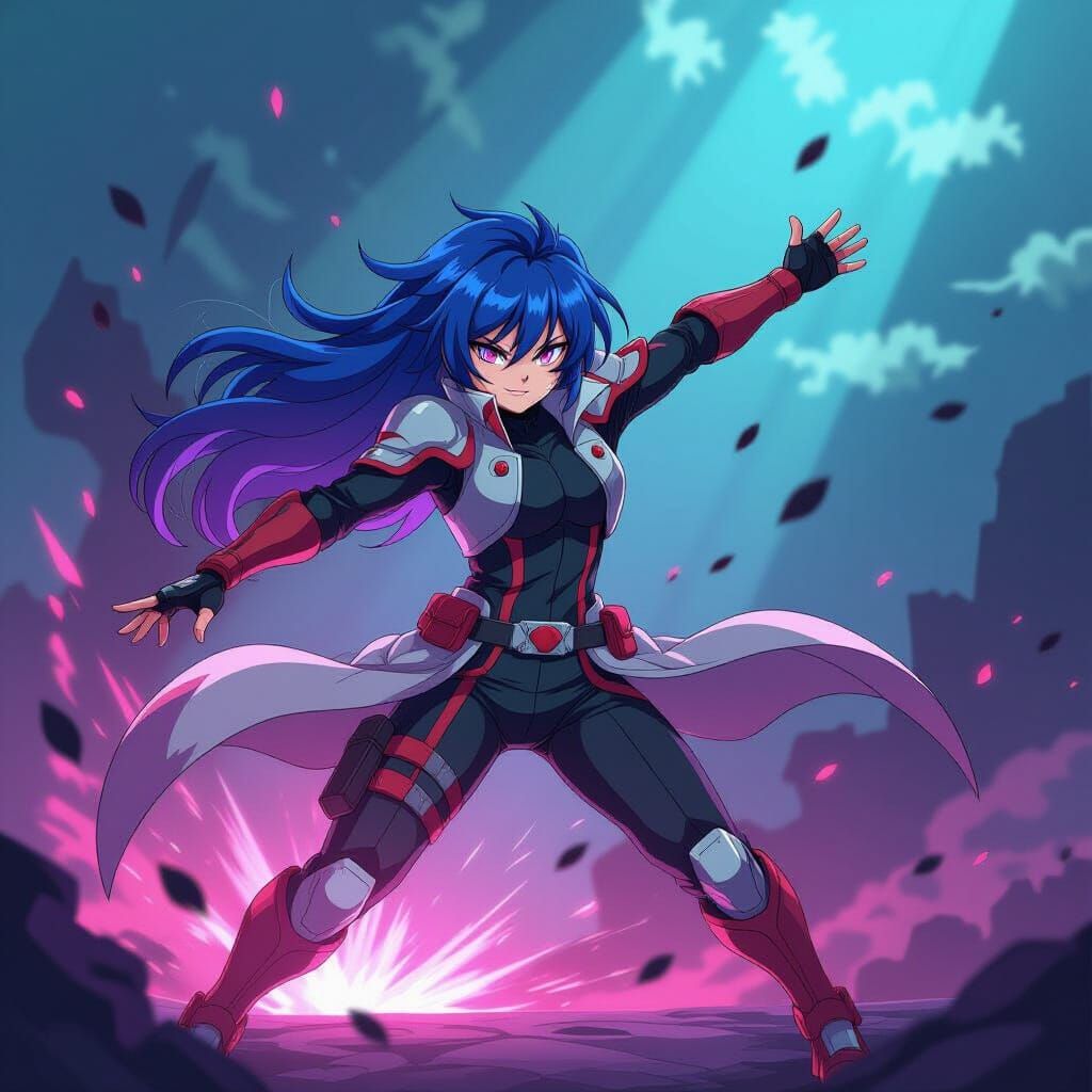 Tungsten as Anime Character in Studio Trigger Style