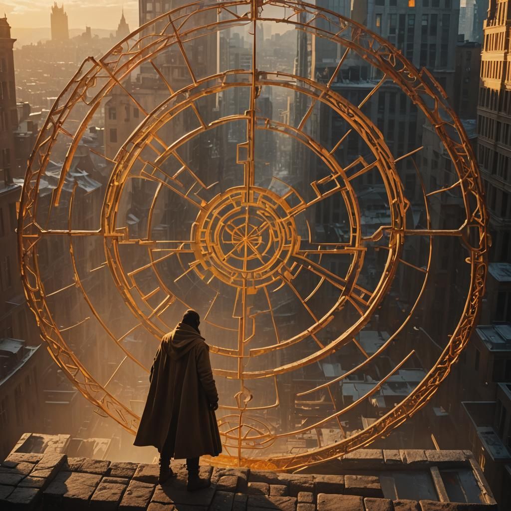 Planescape Rogue in Sigil, Film Noir Style