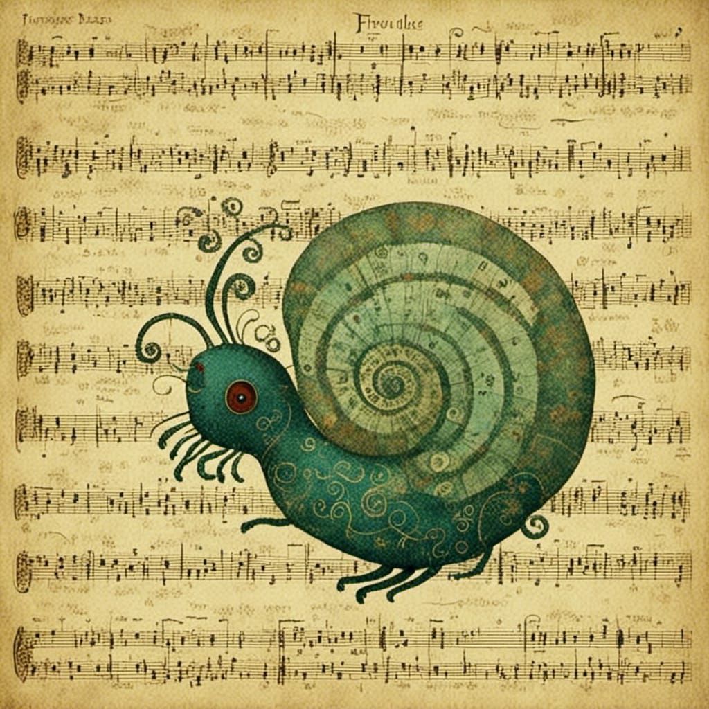 Sound Wave Score with Cicada Song