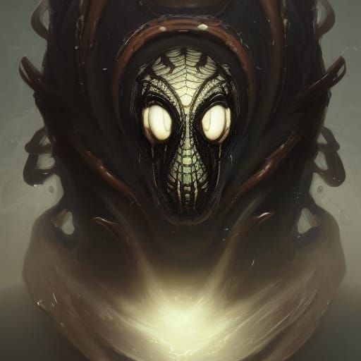 Eldritch Horror Symbiote Spider Portrait