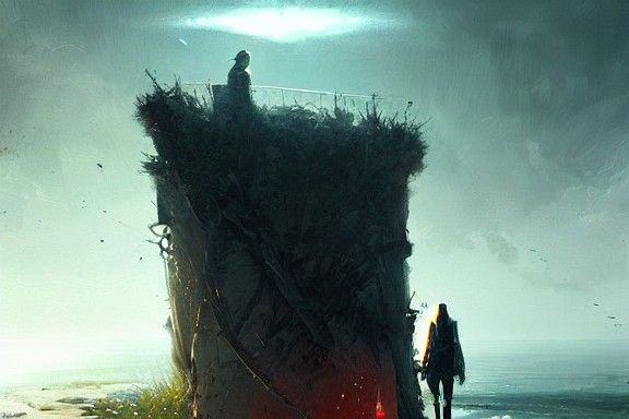 Ominous Fantasy Landscape in Greg Rutkowski Style