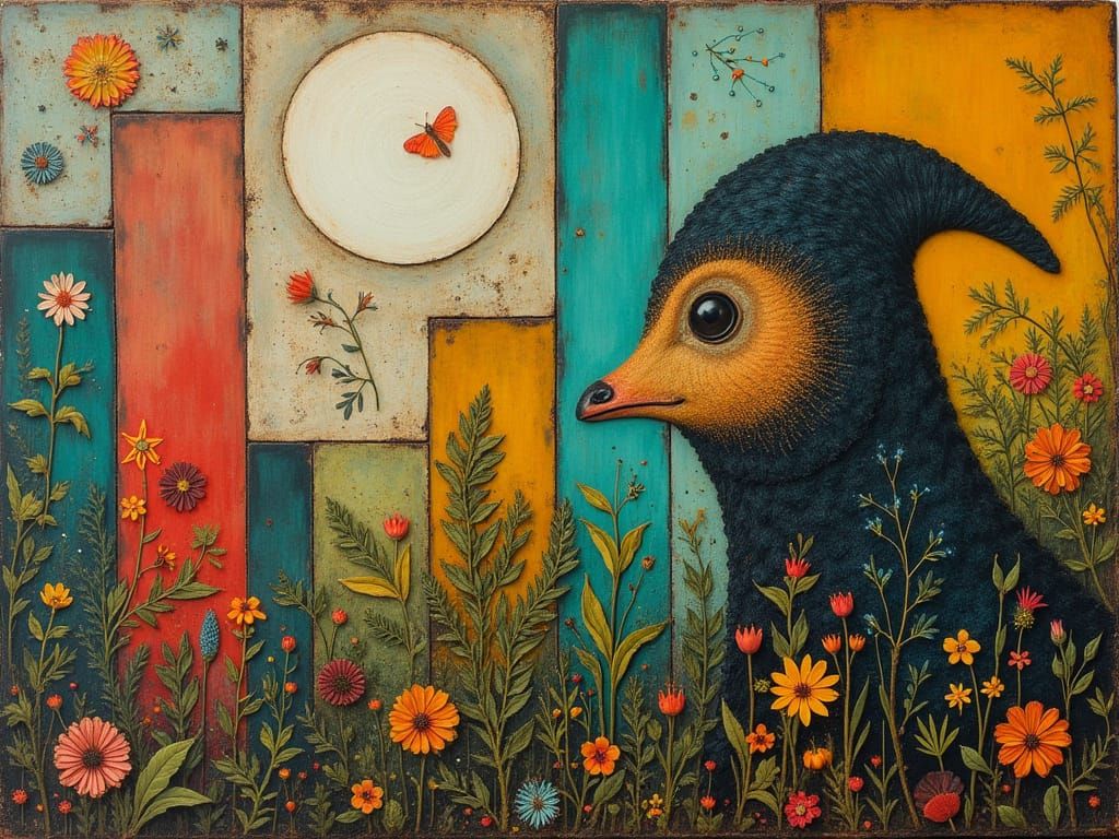 B is a B Filled with Otherworldly Life Charred and Rusty Row...