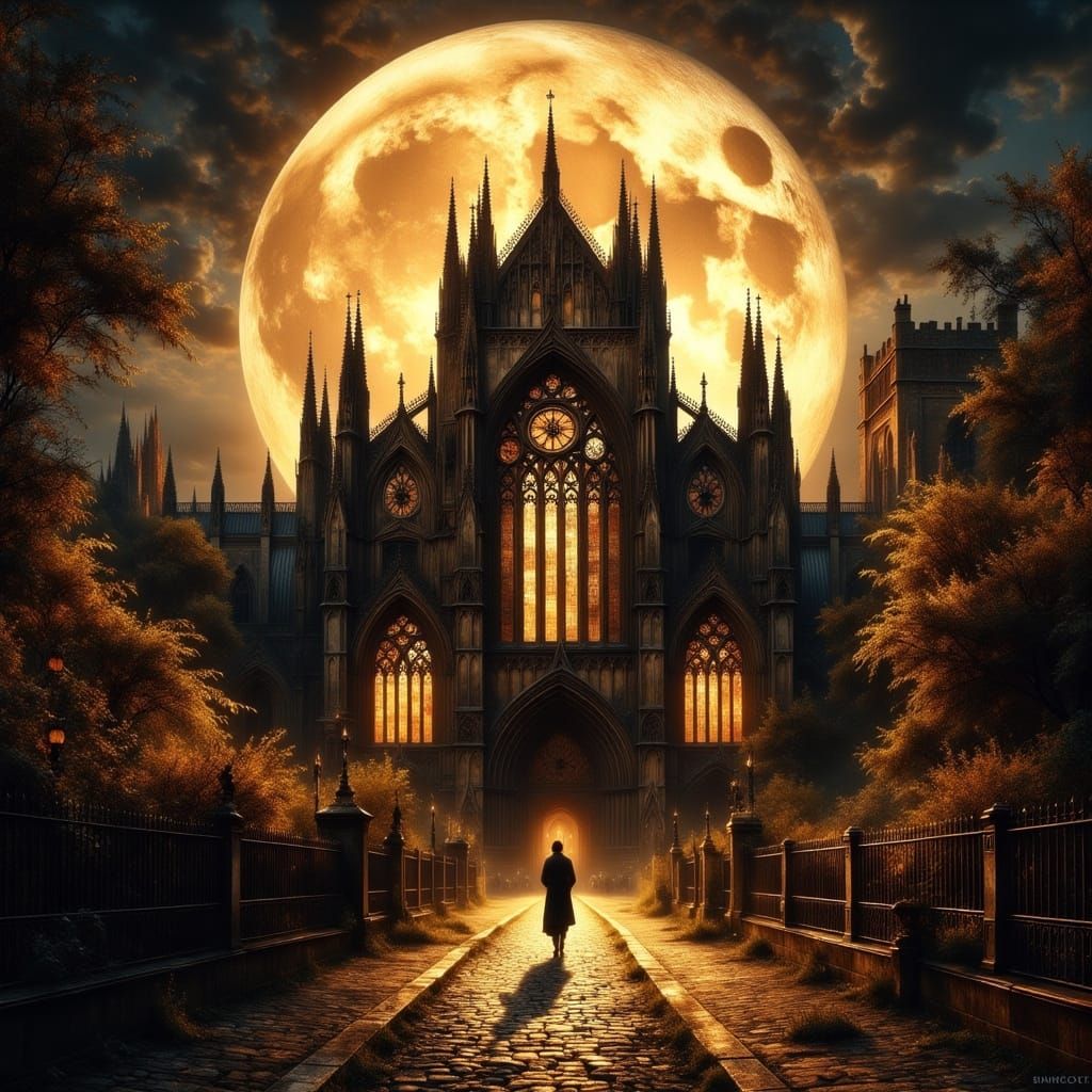 Buck Moon Ascends Over Worcester Cathedral