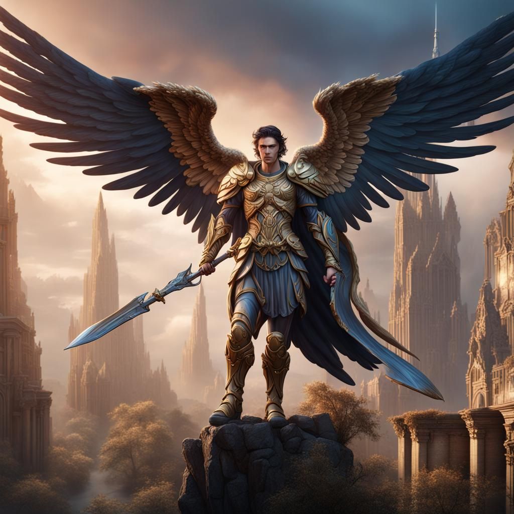 Archangel Michael Fantasy Concept Art