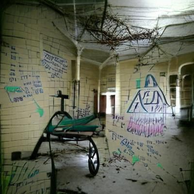 Creepy Abandoned Mental Asylum Interior
