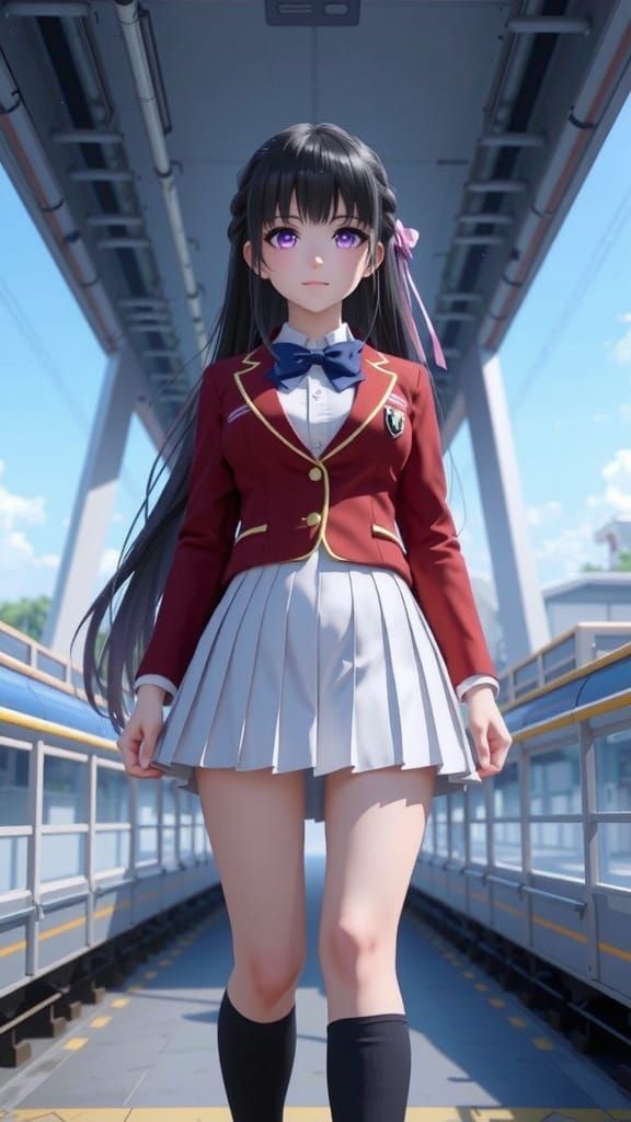 Horikita Suzune in Classroom of the Elite Anime Style