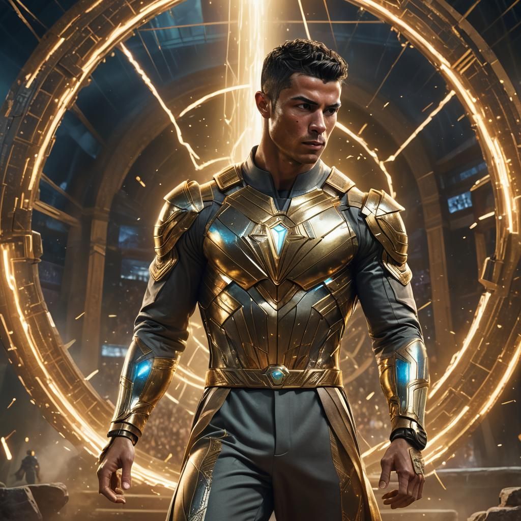 Cristiano Ronaldo in Mystical Arena: Fantasy Matte Painting
