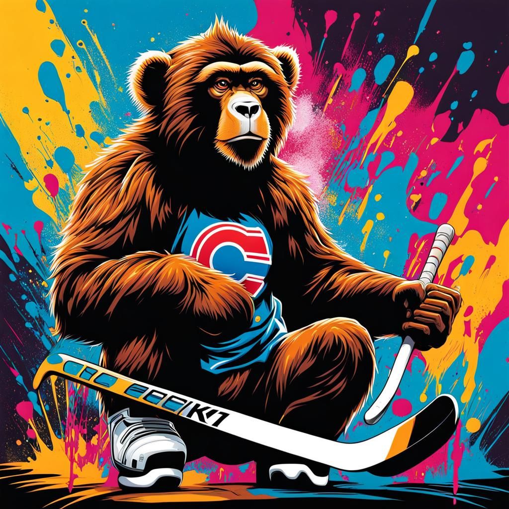 Hockey Champion's Absurd Graffiti Art