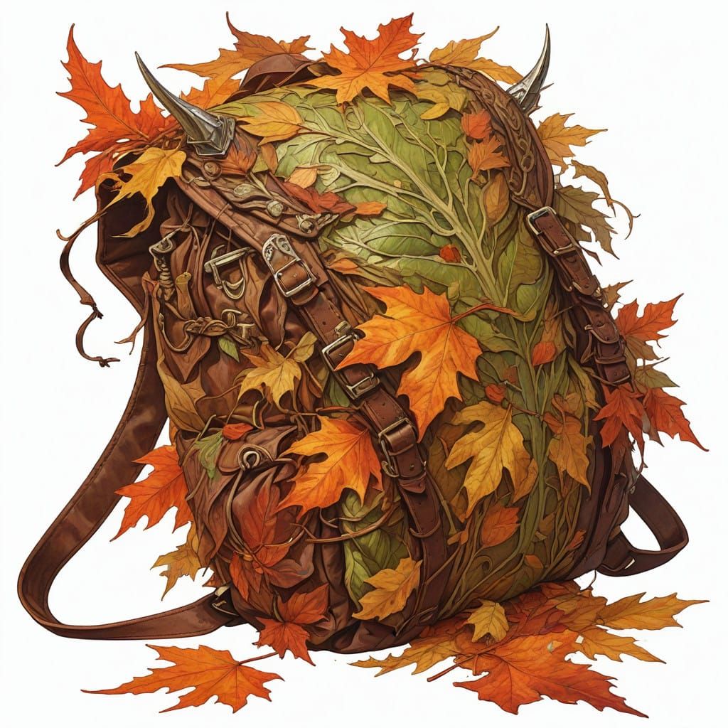 Surreal Autumn Backpack in Fantasy Style