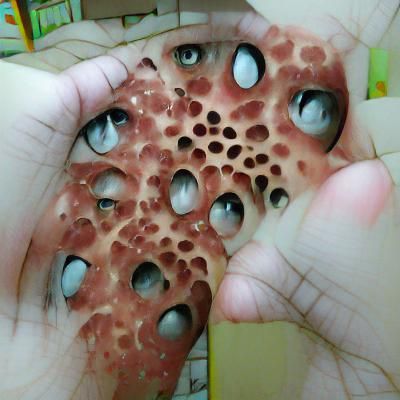 Trypophobic Hole Cluster Pattern