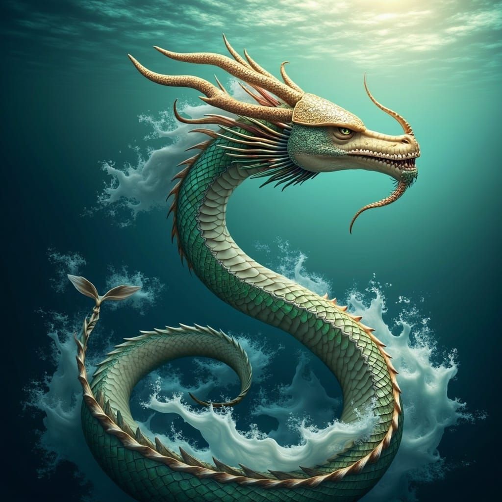 Dragon King Ascends from Ocean Depths