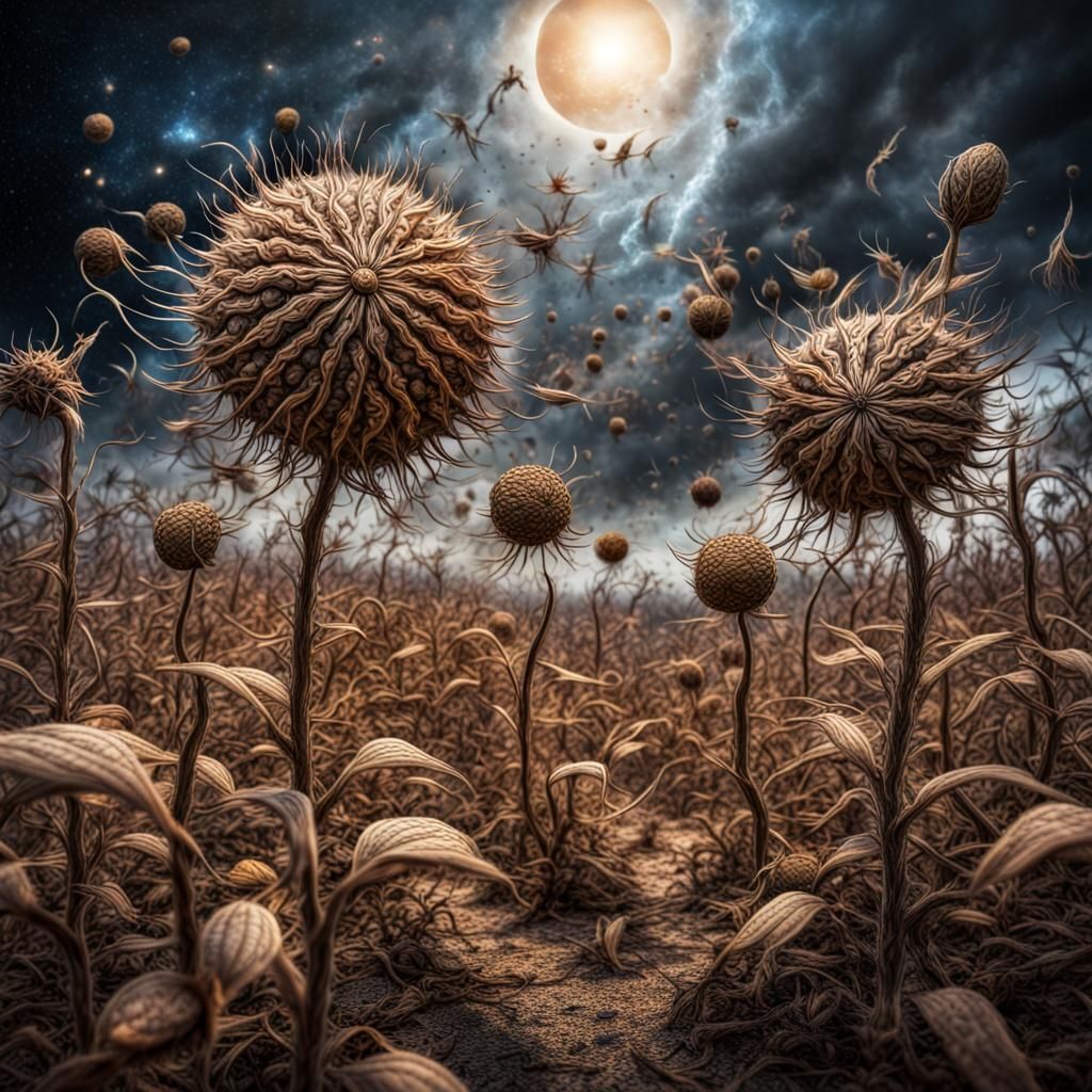 Cosmic Fantasy War of Seeds in HDR