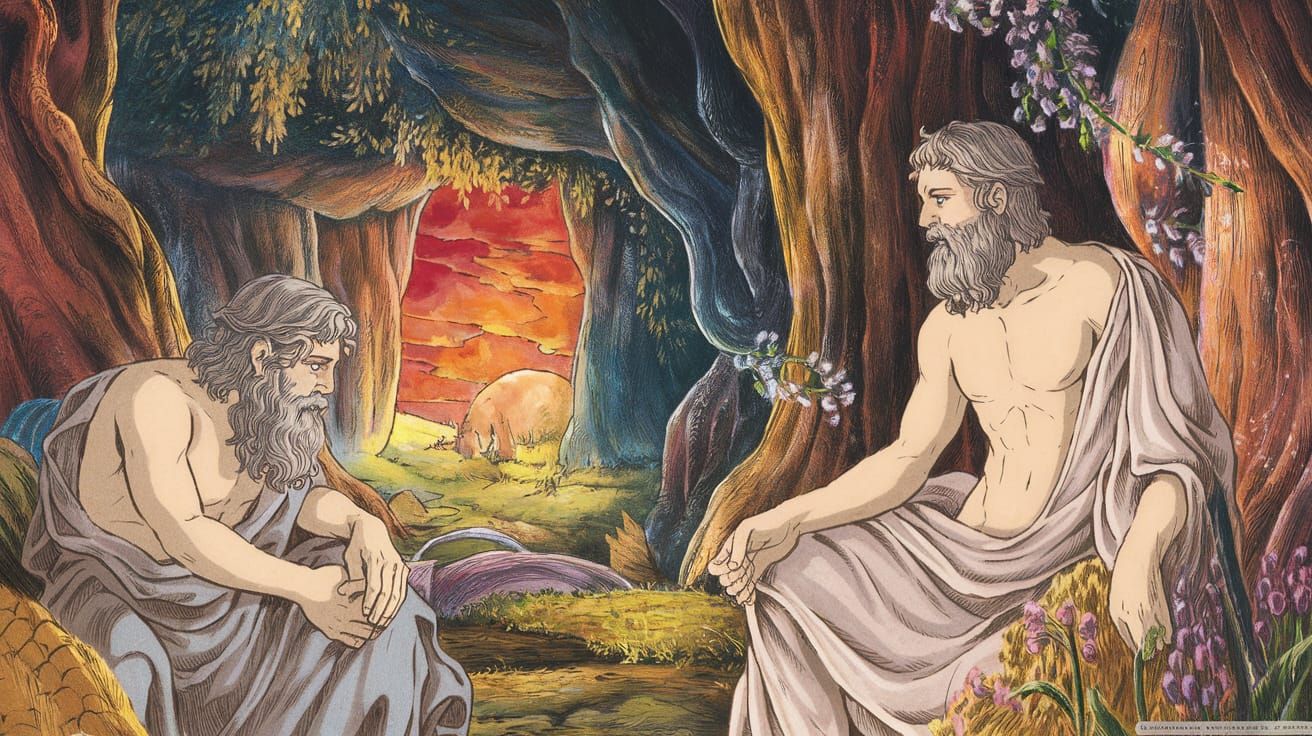 Hericlitus and Plato in Tartarus: Ghibli Manga