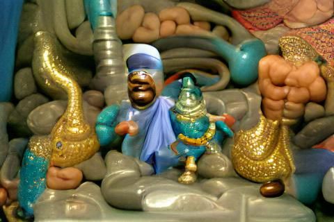Ali Baba and the Genie Encounter
