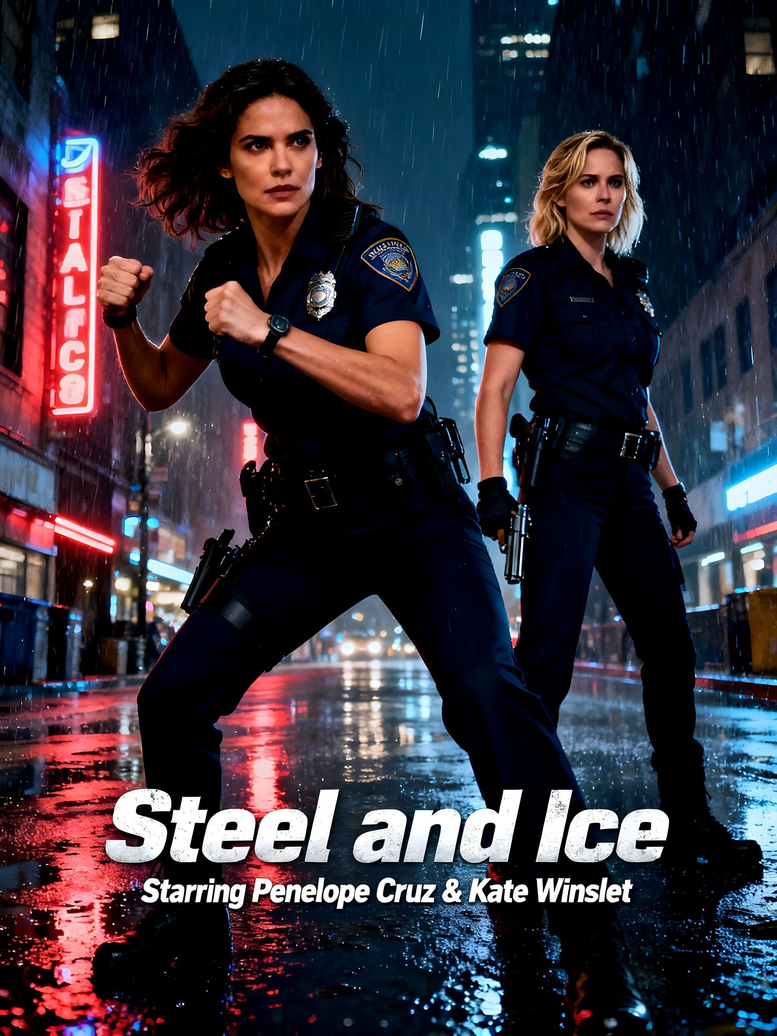 Steel and Ice Buddy Cop Movie Poster